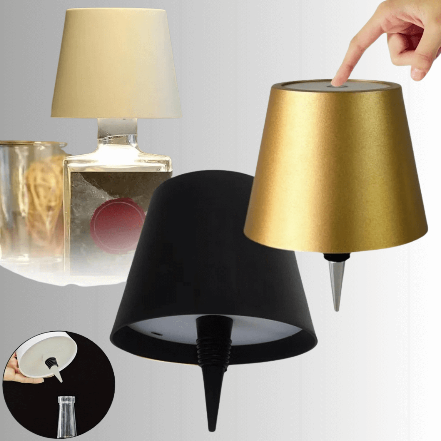 Blinqo Kabellose LED-Flaschenlampe