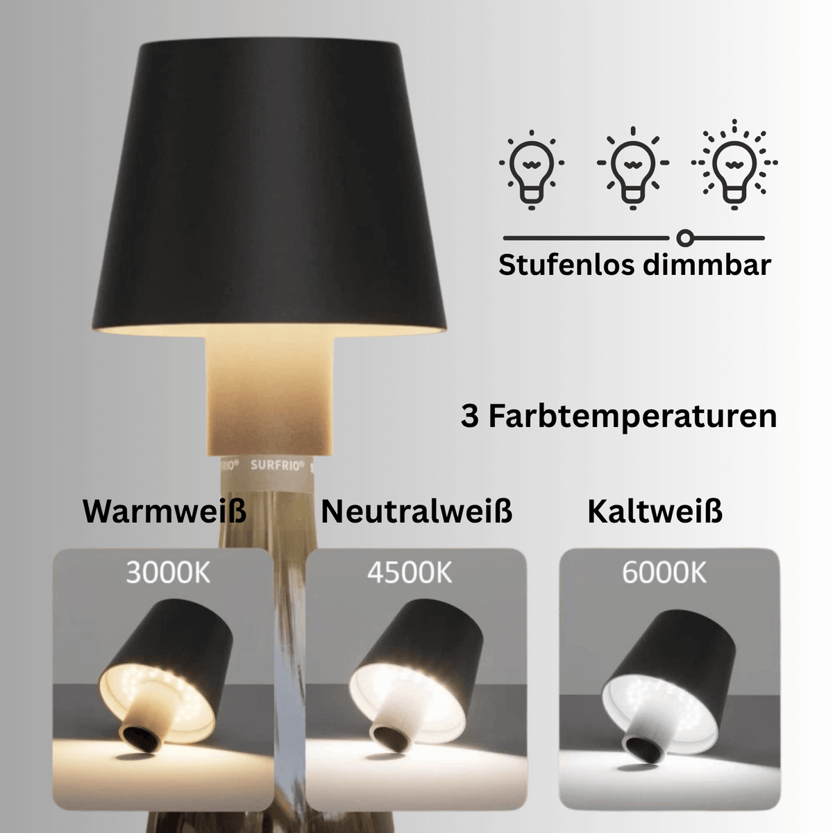 Blinqo Kabellose LED-Flaschenlampe